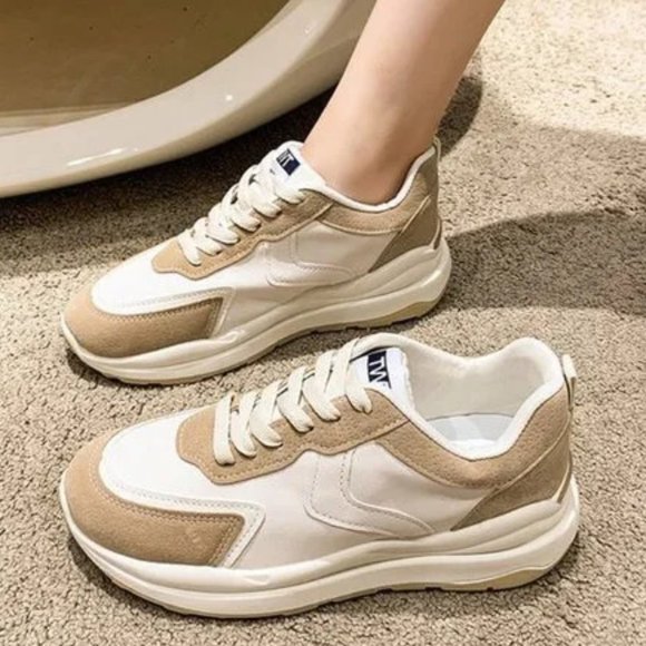 New thick-soled casual dad shoes soft-soled color-blocking sports - Picture 1 of 4
